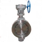 marine stainless still double eccentric butterfly valve
